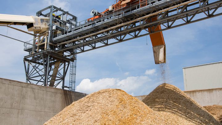 Förderanlage für Holz-, Papier- & Zellstoffindustrie